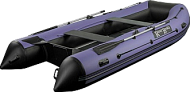Надувная лодка River Boats ПВХ RB-370 чёрно-синяя