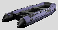 Надувная лодка River Boats ПВХ RB-370 чёрно-синяя